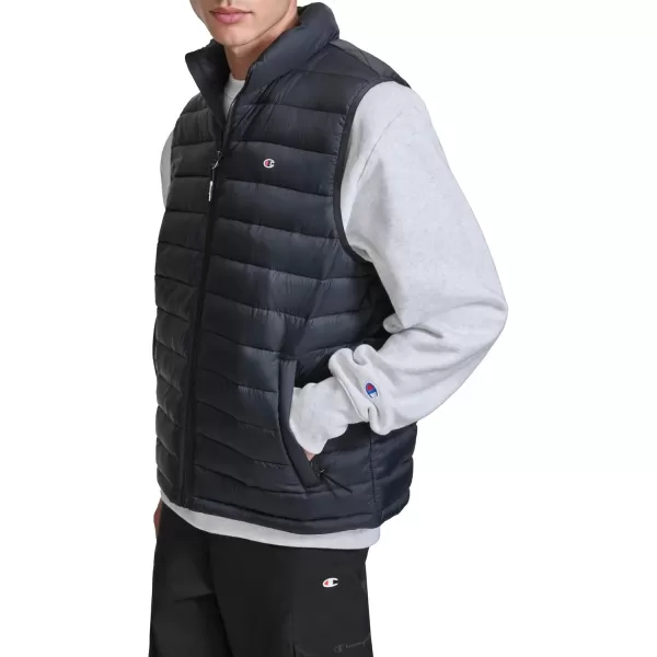 imageChampion Mens Packable Puffer Vest with Stand CollarBlack
