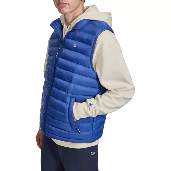 imageChampion Mens Packable Puffer Vest with Stand CollarBlue