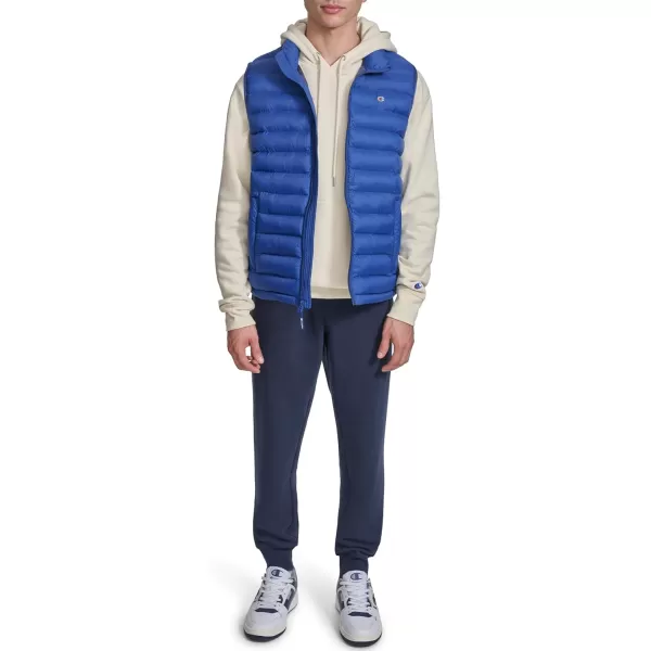 imageChampion Mens Packable Puffer Vest with Stand CollarBlue