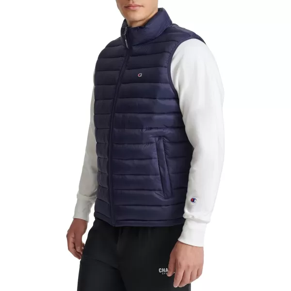 imageChampion Mens Packable Puffer Vest with Stand CollarPeacoat