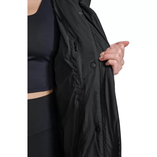 imageChampion Womens Extra Long Quilted Puffer Jacket with HoodBlack