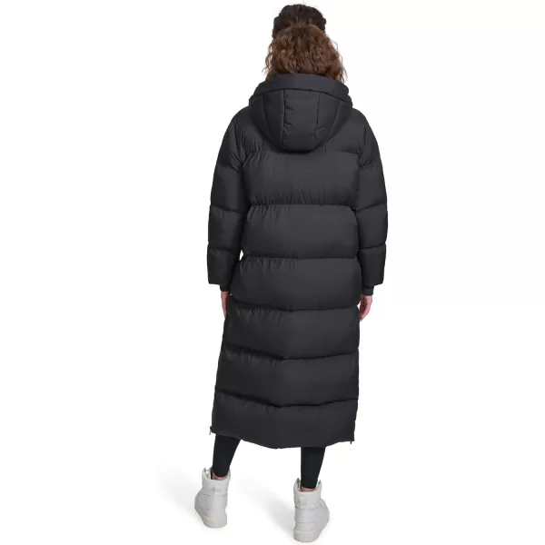 imageChampion Womens Extra Long Quilted Puffer Jacket with HoodBlack