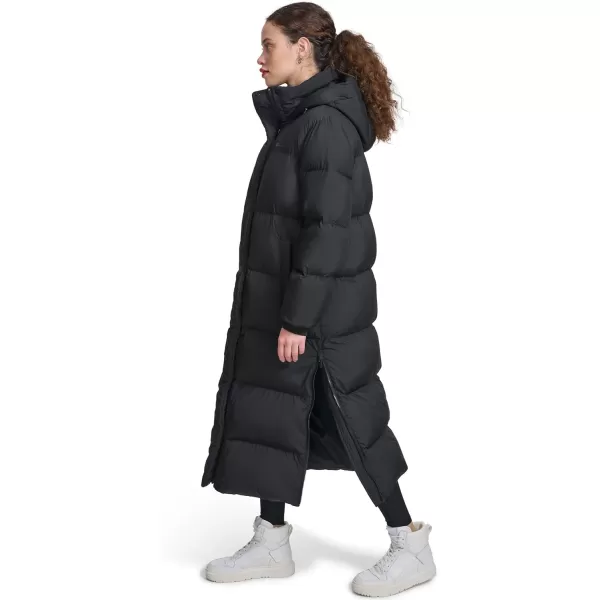 imageChampion Womens Extra Long Quilted Puffer Jacket with HoodBlack