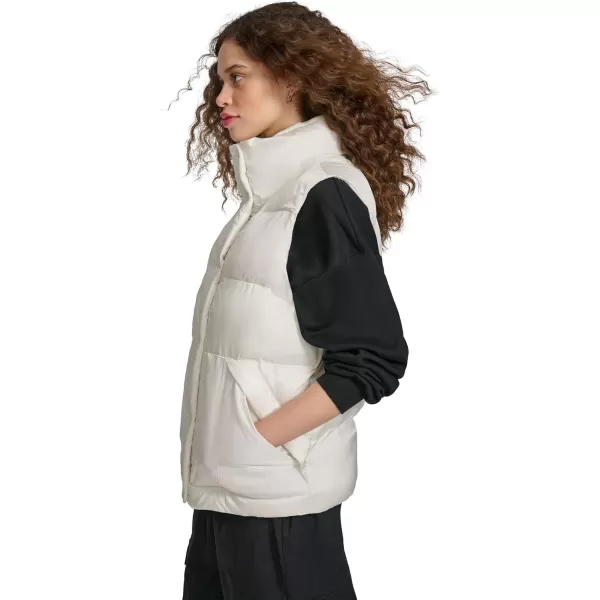 imageChampion Womens Satin Quilted Puffer Vest with Stand CollarMarshmallow