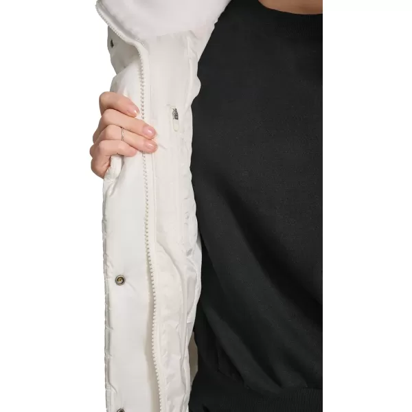 imageChampion Womens Satin Quilted Puffer Vest with Stand CollarMarshmallow