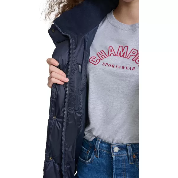 imageChampion Womens Satin Quilted Puffer Vest with Stand CollarNavy