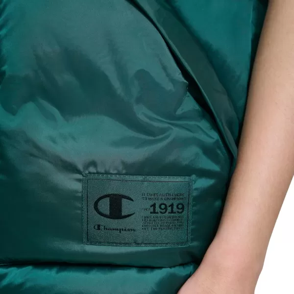 imageChampion Womens Satin Quilted Puffer Vest with Stand CollarRainforest