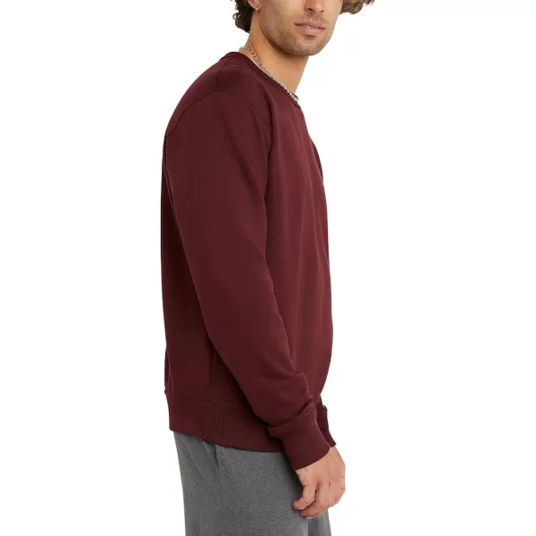 imageChampion Mens Crewneck Powerblend Fleece Sweatshirt Crewneck Sweatshirts Reg Or Big ampamp TallMaroon C Logo