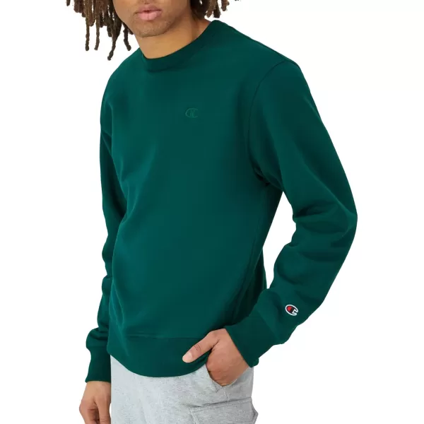 imageChampion Mens Crewneck Powerblend Fleece Sweatshirt Crewneck Sweatshirts Reg Or Big ampamp TallNight Garden C Logo