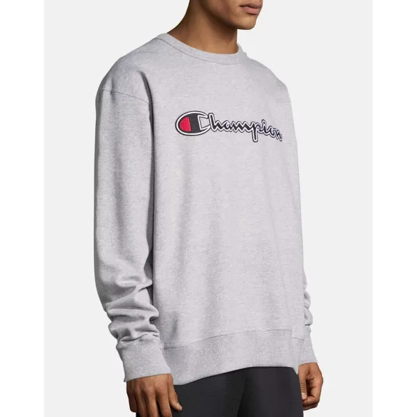 imageChampion Mens Crewneck Powerblend Fleece Sweatshirt Crewneck Sweatshirts Reg Or Big ampamp TallOxford Gray