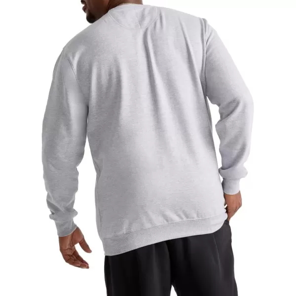 imageChampion Mens Crewneck Powerblend Fleece Sweatshirt Crewneck Sweatshirts Reg Or Big ampamp TallOxford Gray C Logo