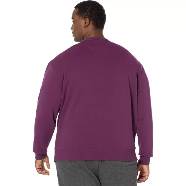 imageChampion Mens Crewneck Powerblend Fleece Sweatshirt Crewneck Sweatshirts Reg Or Big ampamp TallPlum Port C Logo