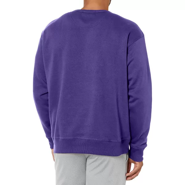 imageChampion Mens Crewneck Powerblend Fleece Sweatshirt Crewneck Sweatshirts Reg Or Big ampamp TallPurple C Logo