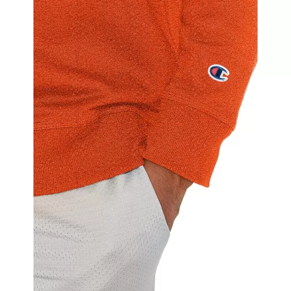 imageChampion Mens Crewneck Powerblend Fleece Sweatshirt Crewneck Sweatshirts Reg Or Big ampamp TallSpicy Orange C Logo