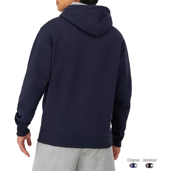 imageChampion Mens Hoodie Powerblend Fleece Mens Hoodie Comfortable Mens Sweatshirt Script Logo Reg or Big ampamp TallNavy Small Script