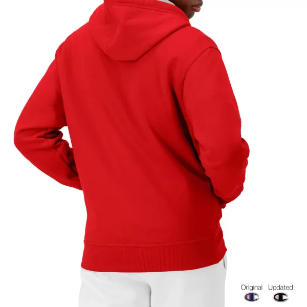 imageChampion Mens Hoodie Powerblend Fleece Mens Hoodie Comfortable Mens Sweatshirt Script Logo Reg or Big ampamp TallTeam Red Scarlet Script