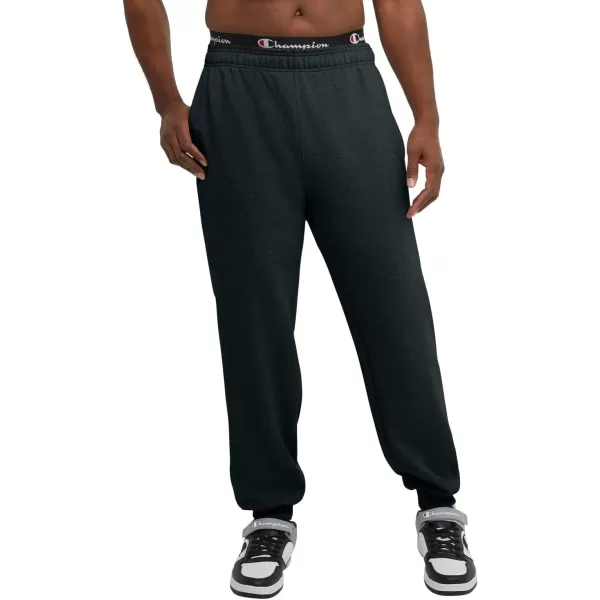 imageChampion Mens Joggers Powerblend Fleece Joggers Comfortable Sweatpants for Men Reg or Big ampamp TallBlack C Patch Logo