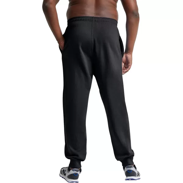 imageChampion Mens Joggers Powerblend Fleece Joggers Comfortable Sweatpants for Men Reg or Big ampamp TallBlack Script