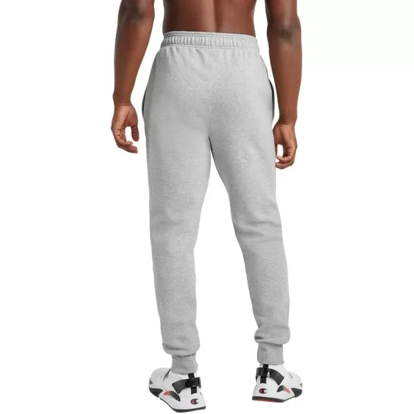 imageChampion Mens Joggers Powerblend Fleece Joggers Comfortable Sweatpants for Men Reg or Big ampamp TallOxford Gray C Patch Logo