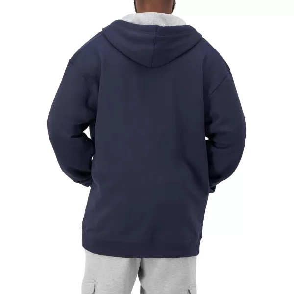 imageChampion Mens Zipup Hoodie Powerblend Zipup Hoodie Sweatshirt for Men Reg Or Big ampamp TallNavy C Logo