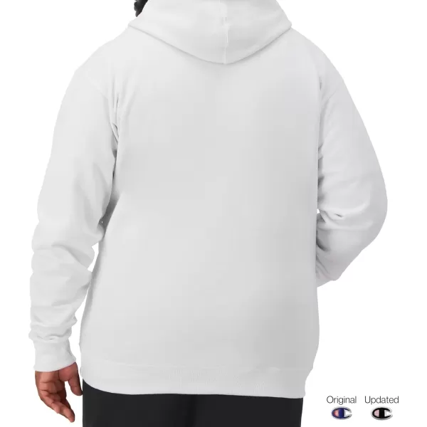 imageChampion Mens Zipup Hoodie Powerblend Zipup Hoodie Sweatshirt for Men Reg Or Big ampamp TallWhite C Logo