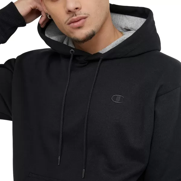 imageChampion Powerblend Fleece Comfortable Hoodie Sweatshirt for Men Reg Or Big ampamp TallBlack C Logo