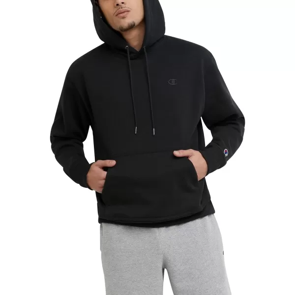 imageChampion Powerblend Fleece Comfortable Hoodie Sweatshirt for Men Reg Or Big ampamp TallBlack C Logo