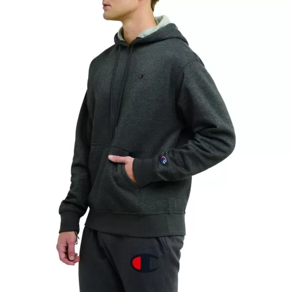 imageChampion Powerblend Fleece Comfortable Hoodie Sweatshirt for Men Reg Or Big ampamp TallGranite Heather C Logo