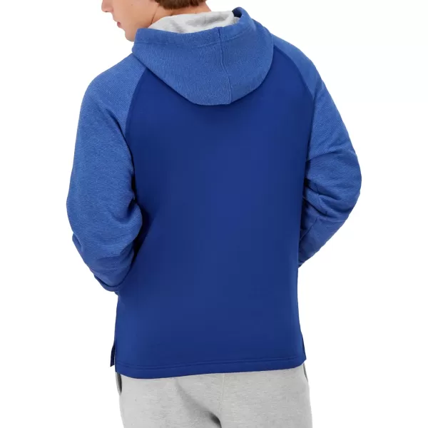 imageChampion Powerblend Fleece Comfortable Hoodie Sweatshirt for Men Reg Or Big ampamp TallJewel Sapphire Stripe C Logo