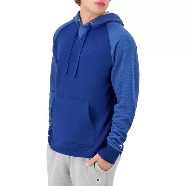 imageChampion Powerblend Fleece Comfortable Hoodie Sweatshirt for Men Reg Or Big ampamp TallJewel Sapphire Stripe C Logo