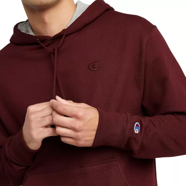 imageChampion Powerblend Fleece Comfortable Hoodie Sweatshirt for Men Reg Or Big ampamp TallMaroon C Logo