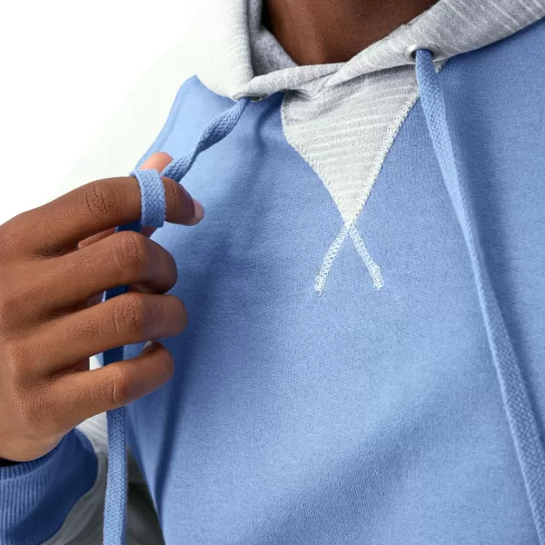 imageChampion Powerblend Fleece Comfortable Hoodie Sweatshirt for Men Reg Or Big ampamp TallPlaster BlueNaturalPlaster Blue