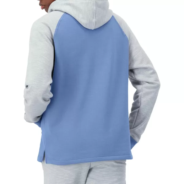 imageChampion Powerblend Fleece Comfortable Hoodie Sweatshirt for Men Reg Or Big ampamp TallPlaster BlueNaturalPlaster Blue