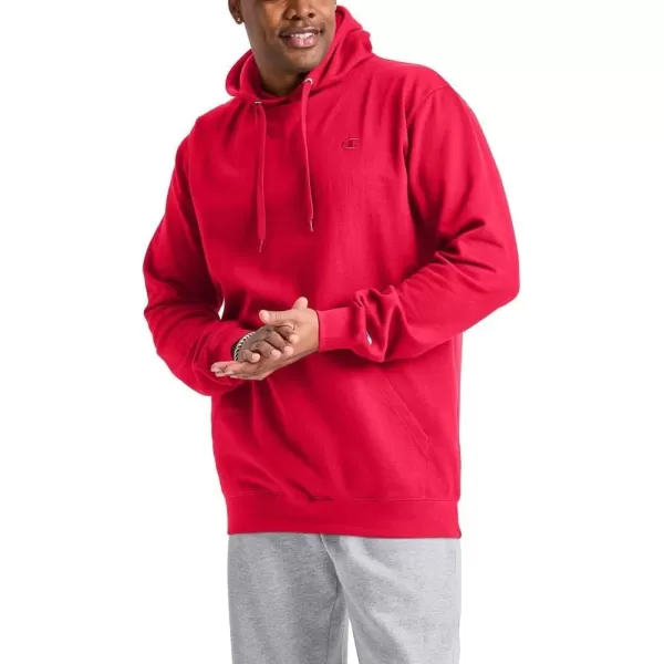 imageChampion Powerblend Fleece Comfortable Hoodie Sweatshirt for Men Reg Or Big ampamp TallTeam Red Scarlet C Logo