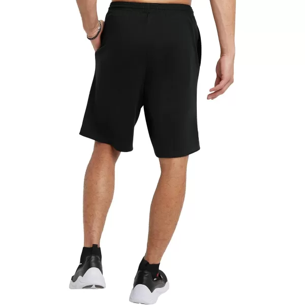 imageChampion Powerblend Soft Fleece Shorts for Men Reg Or Big ampamp TallBlack C Logo