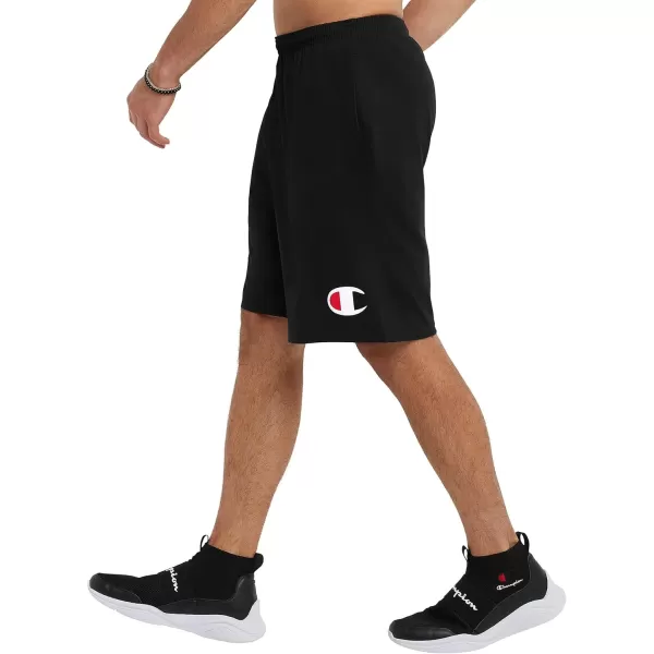 imageChampion Powerblend Soft Fleece Shorts for Men Reg Or Big ampamp TallBlack C Logo