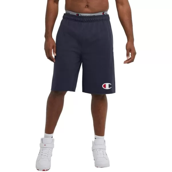 imageChampion Powerblend Soft Fleece Shorts for Men Reg Or Big ampamp TallNavy C Logo