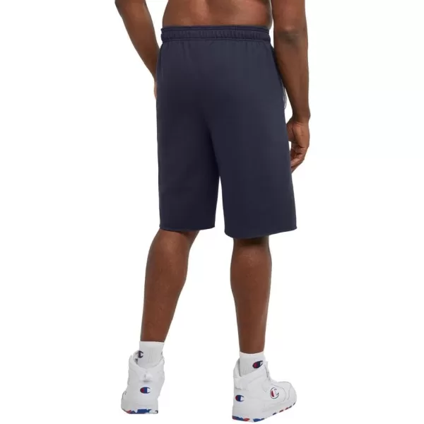 imageChampion Powerblend Soft Fleece Shorts for Men Reg Or Big ampamp TallNavy C Logo