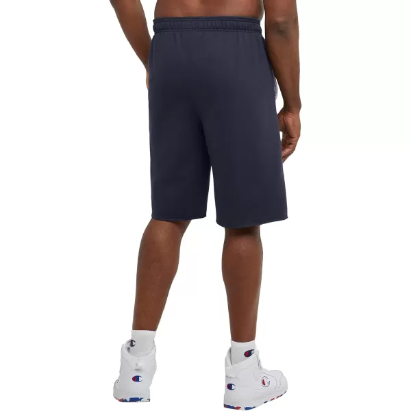 imageChampion Powerblend Soft Fleece Shorts for Men Reg Or Big ampamp TallNavy C Logo