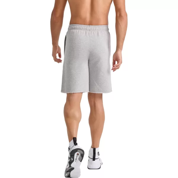 imageChampion Powerblend Soft Fleece Shorts for Men Reg Or Big ampamp TallOxford Gray C Logo