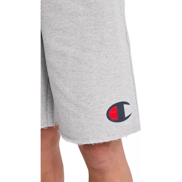 imageChampion Powerblend Soft Fleece Shorts for Men Reg Or Big ampamp TallOxford Gray C Logo