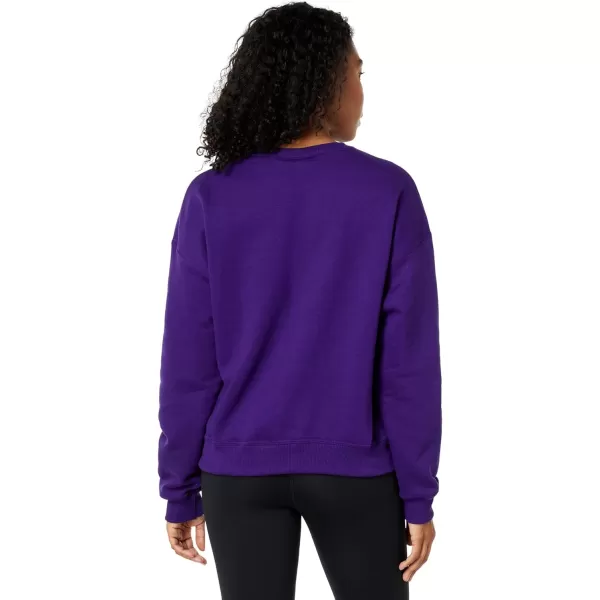 imageChampion Womens Crewneck Sweatshirt Powerblend Fleece Sweatshirt Best Sweatshirt for Women Plus Size AvailableRich Purple Script