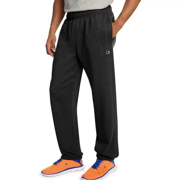 imageChampion Mens Sweatpants Powerblend Fleece Comfortable RelaxedBottom Pants For Men Reg Or Big ampamp TallBlack