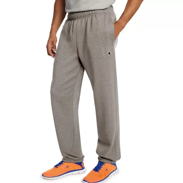 imageChampion Mens Sweatpants Powerblend Fleece Comfortable RelaxedBottom Pants For Men Reg Or Big ampamp TallOxford Grey