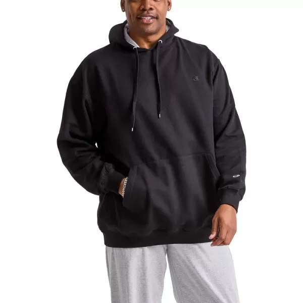 imageChampion Powerblend Fleece Comfortable Hoodie Sweatshirt for Men Reg Or Big ampamp TallBlack C Logo