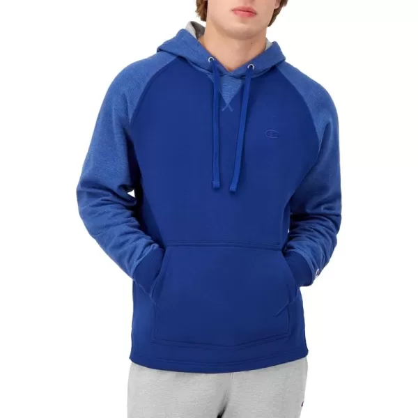 imageChampion Powerblend Fleece Comfortable Hoodie Sweatshirt for Men Reg Or Big ampamp TallJewel Sapphire Stripe C Logo