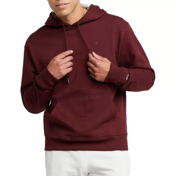 imageChampion Powerblend Fleece Comfortable Hoodie Sweatshirt for Men Reg Or Big ampamp TallMaroon C Logo