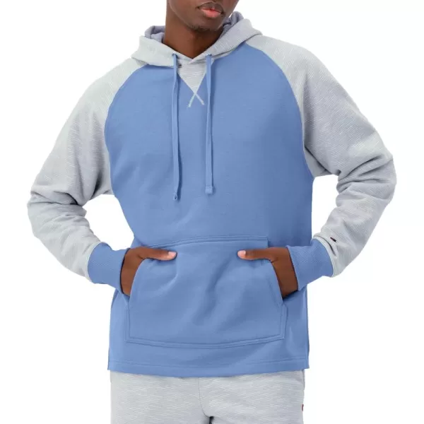 imageChampion Powerblend Fleece Comfortable Hoodie Sweatshirt for Men Reg Or Big ampamp TallPlaster BlueNaturalPlaster Blue