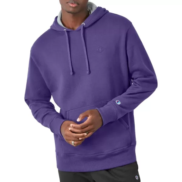 imageChampion Powerblend Fleece Comfortable Hoodie Sweatshirt for Men Reg Or Big ampamp TallPurple C Logo