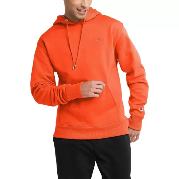 imageChampion Powerblend Fleece Comfortable Hoodie Sweatshirt for Men Reg Or Big ampamp TallSpicy Orange C Logo